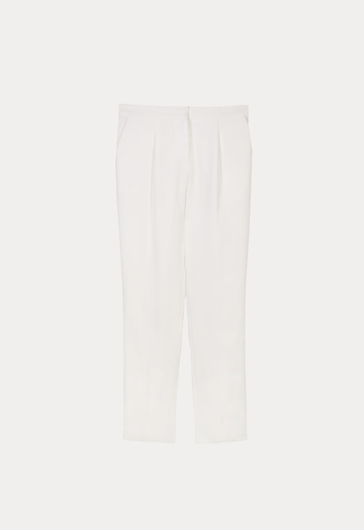 Choice Solid Straight Leg Trouser Offwhite