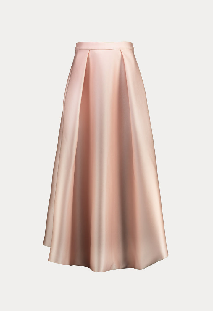 Choice Maxi Long Solid Skirt Blush - Wardrobe Fashion