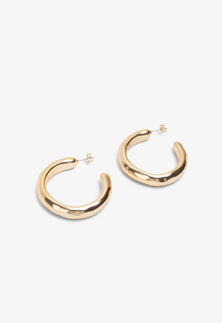 Choice Sleek Golden Earrings Gold