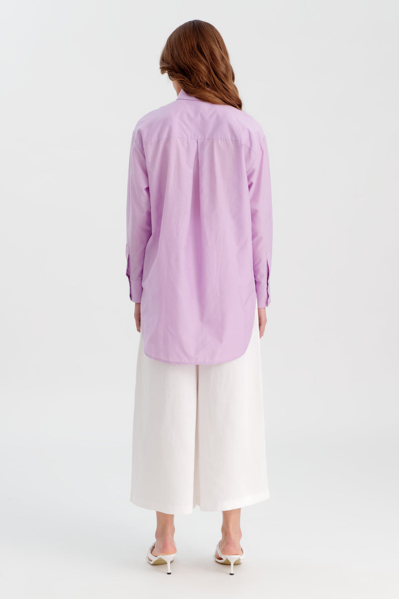 Choice Basic Poplin Shirt Lilac