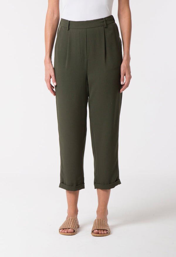 Choice Casual Crepe Trouser Olive