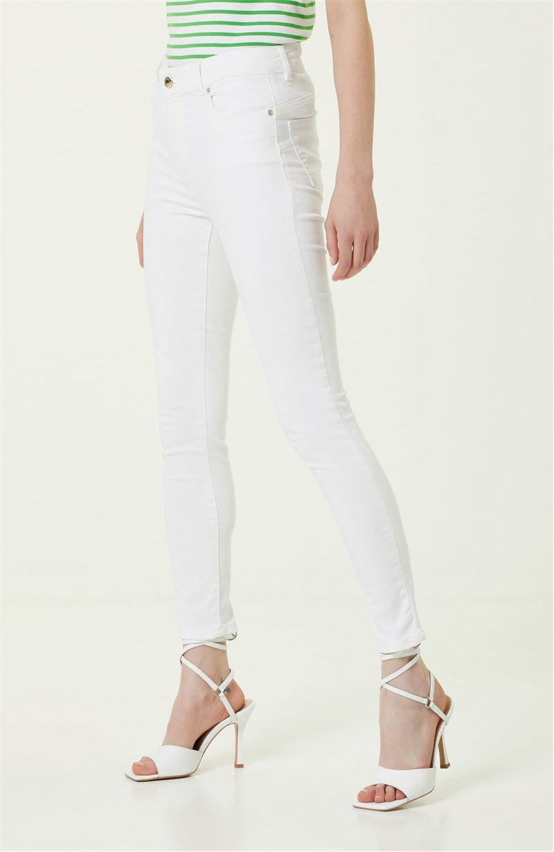 Network Slim Fit Denim Trouser White