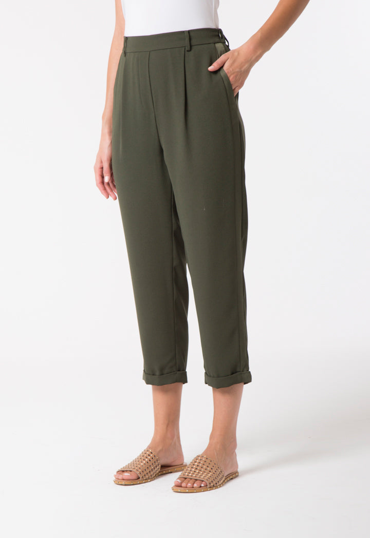 Choice Casual Crepe Trouser Olive