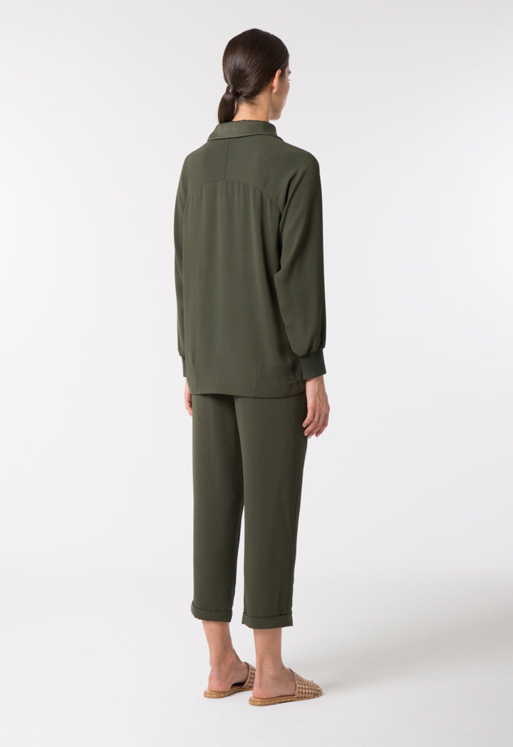 Choice Casual Crepe Trouser Olive