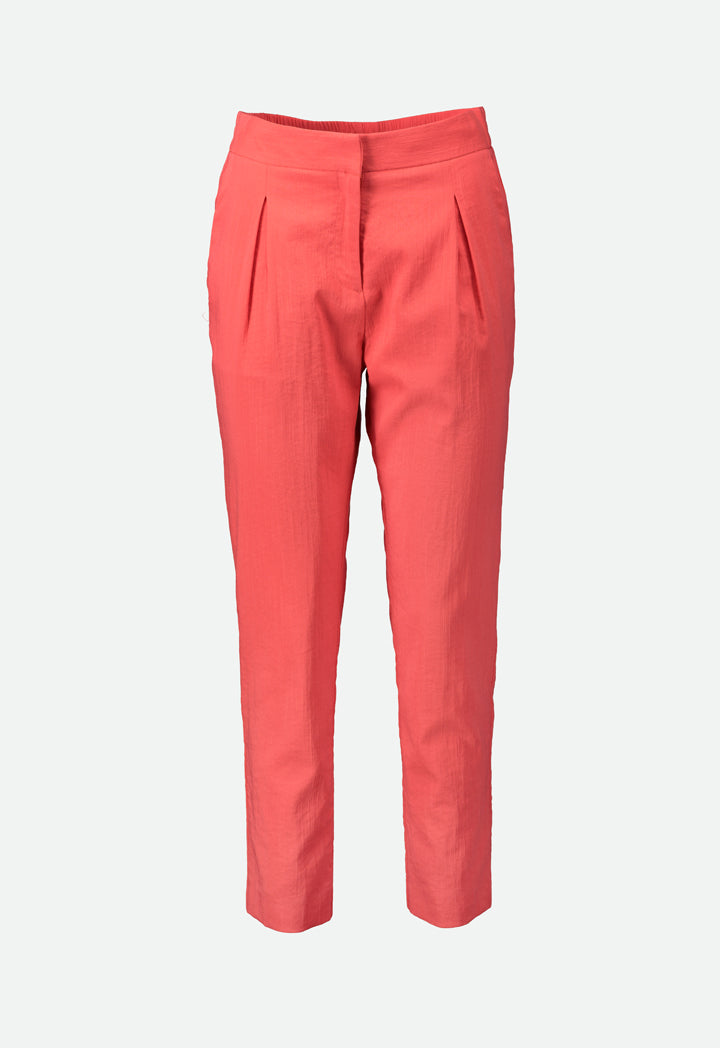 Choice Textured Casual Trouser Formula Red