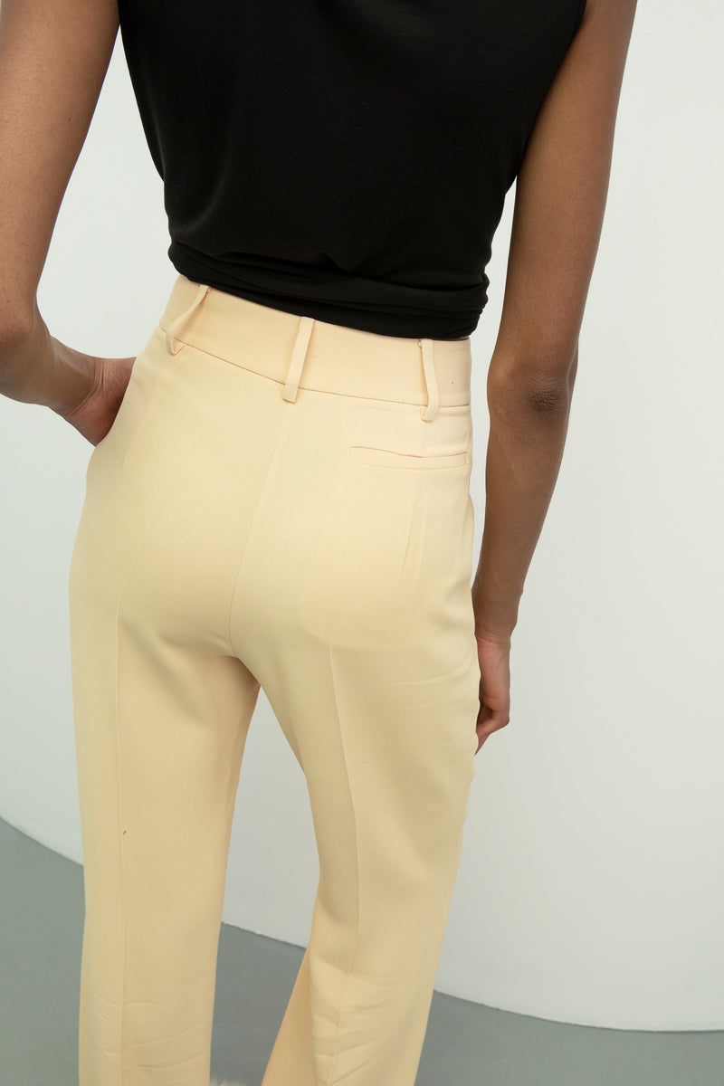 Baqa Straight Fit Trouser Beige