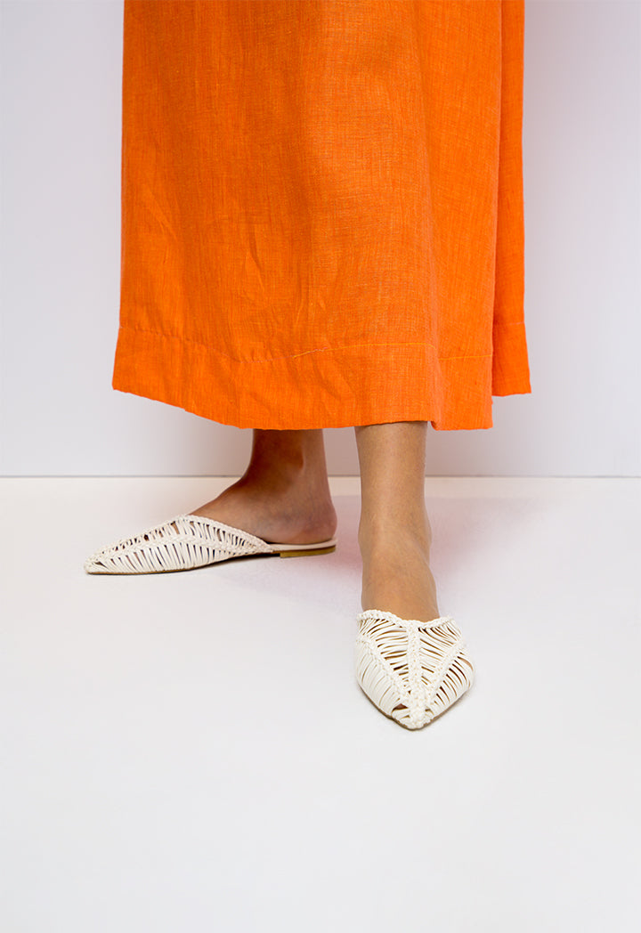 Choice Contrast Color Maxi Dress Orange