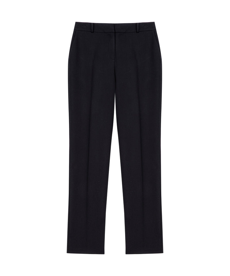 Ipekyol Straight Fit Mid Waist Trousers Black