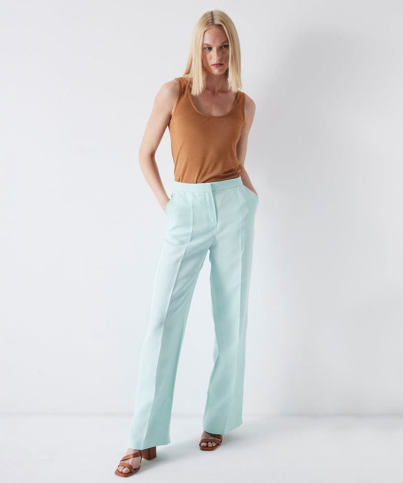 Ipekyol Wide Leg Fit Trousers Aqua