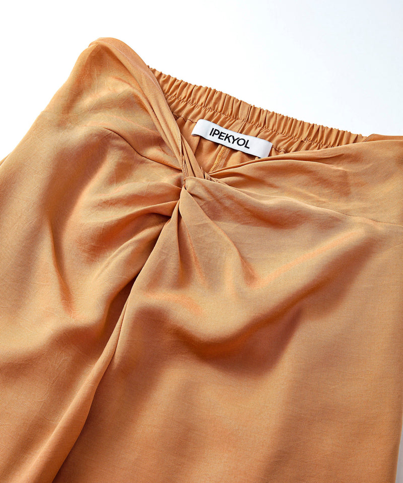 Ipekyol Solid Twist Detailed Trousers Caramel