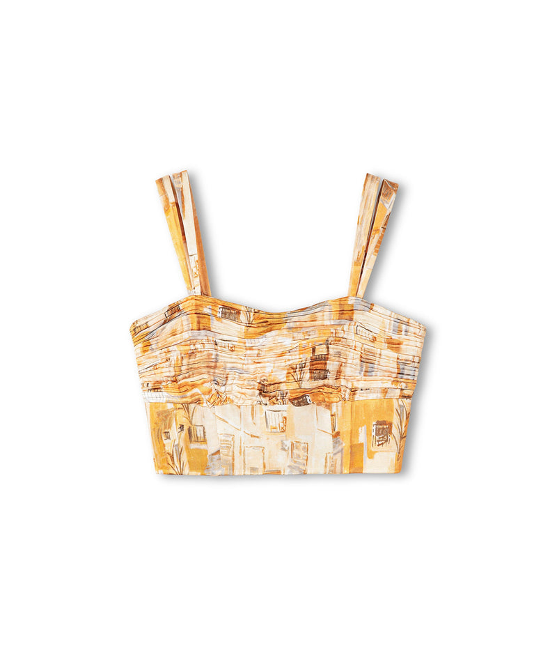 Ipekyol Abstract Pattern Bustier Apricot