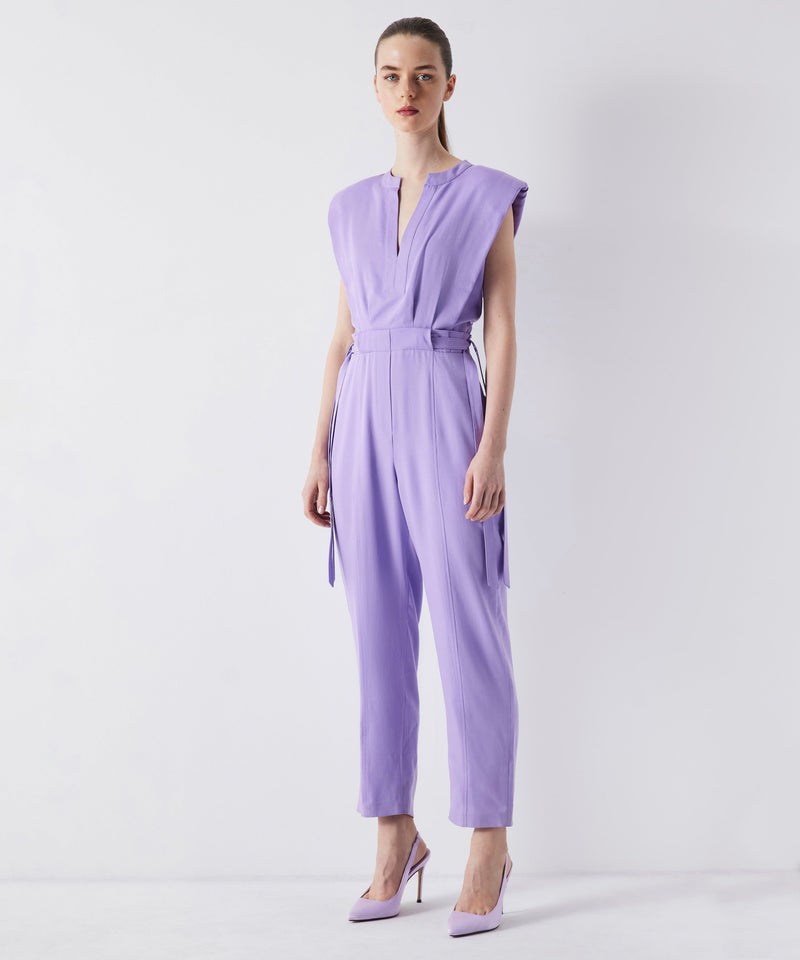 Ipekyol Judge Collar Belted Overalls Lavander