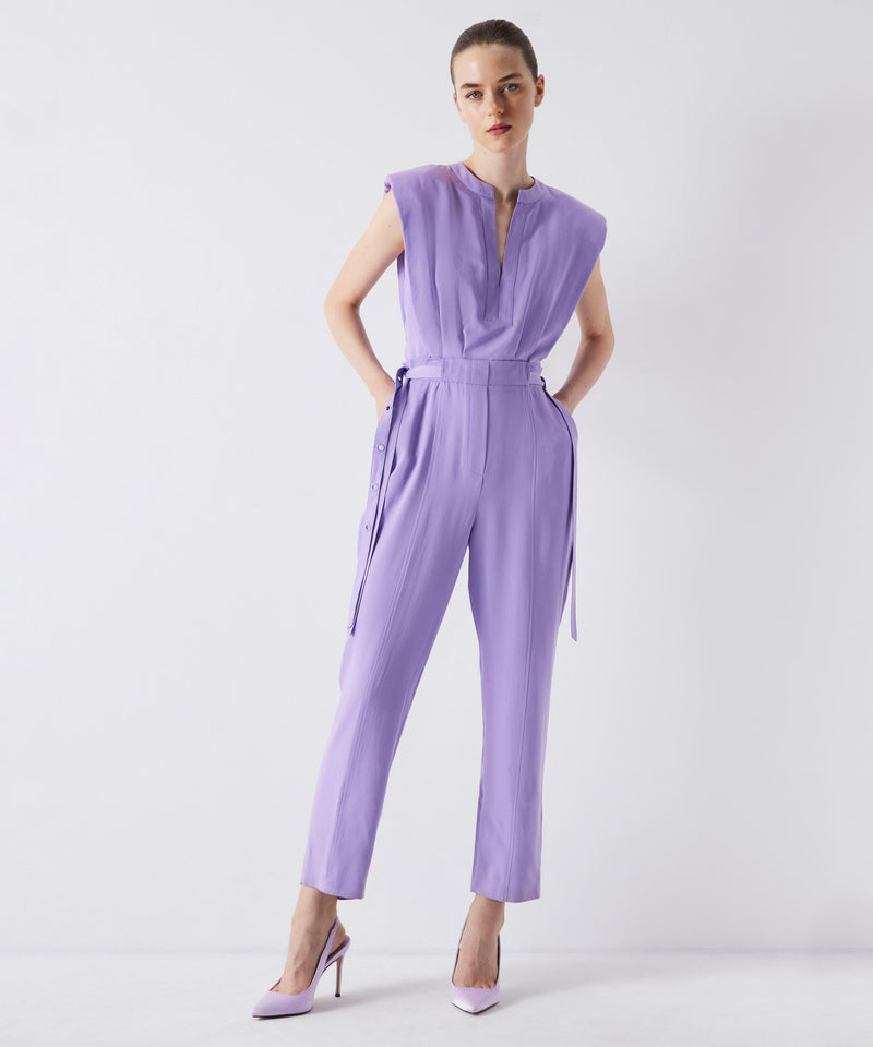 Ipekyol Judge Collar Belted Overalls Lavander