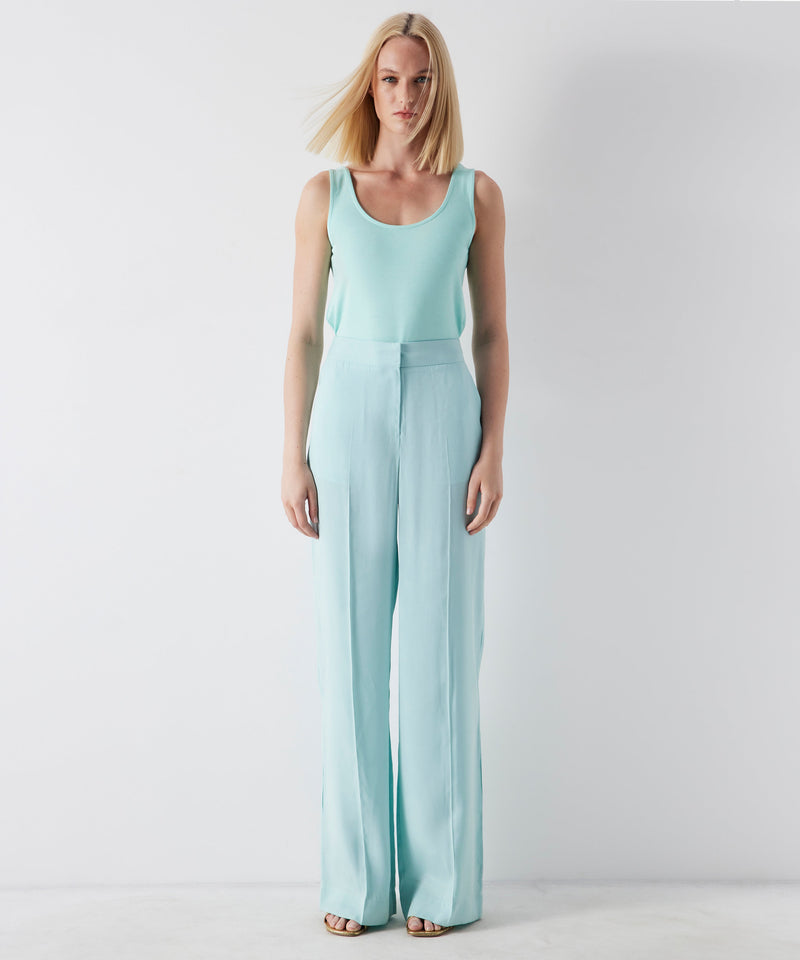 Ipekyol Basic Sleeveless Solid Top Aqua