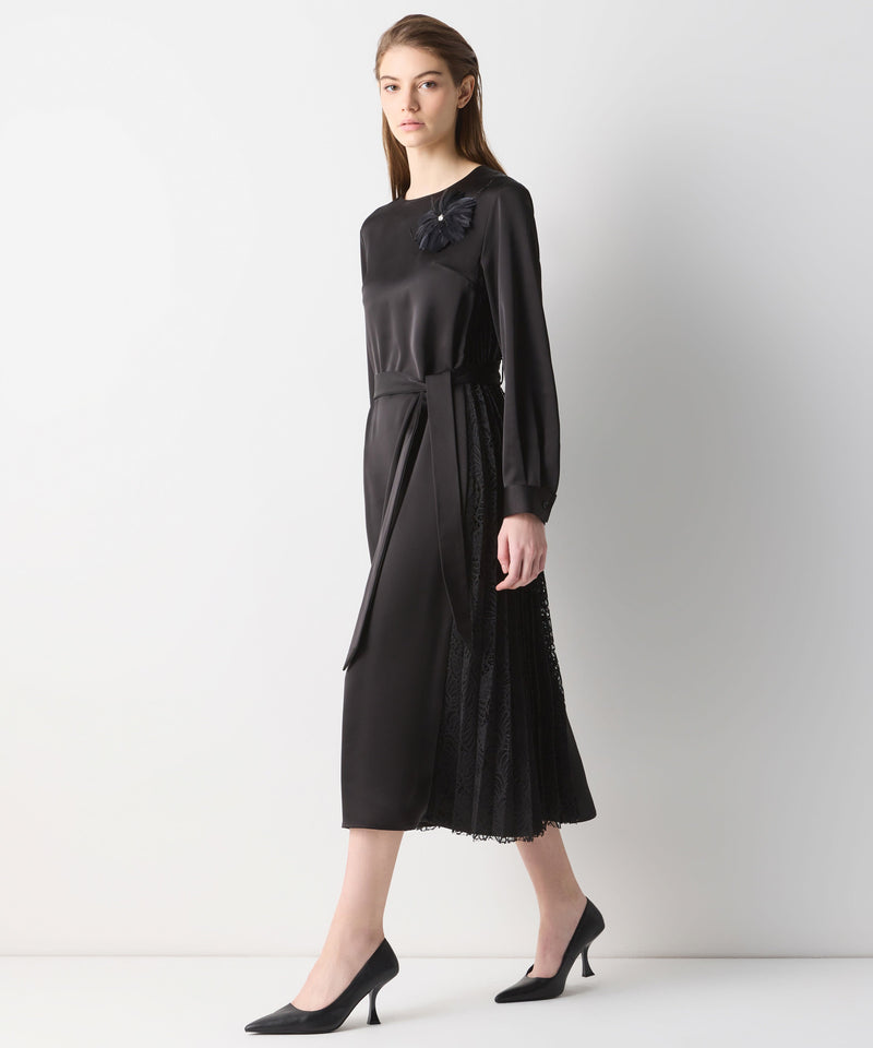 Ipekyol Brooch-Embellished Midi Dress Black