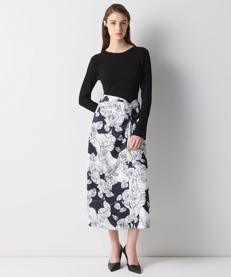 Ipekyol Two-Piece Form Midi Dress Black