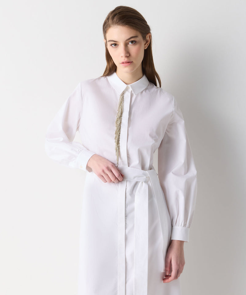 Ipekyol Embroidered Shirt Dress Off White