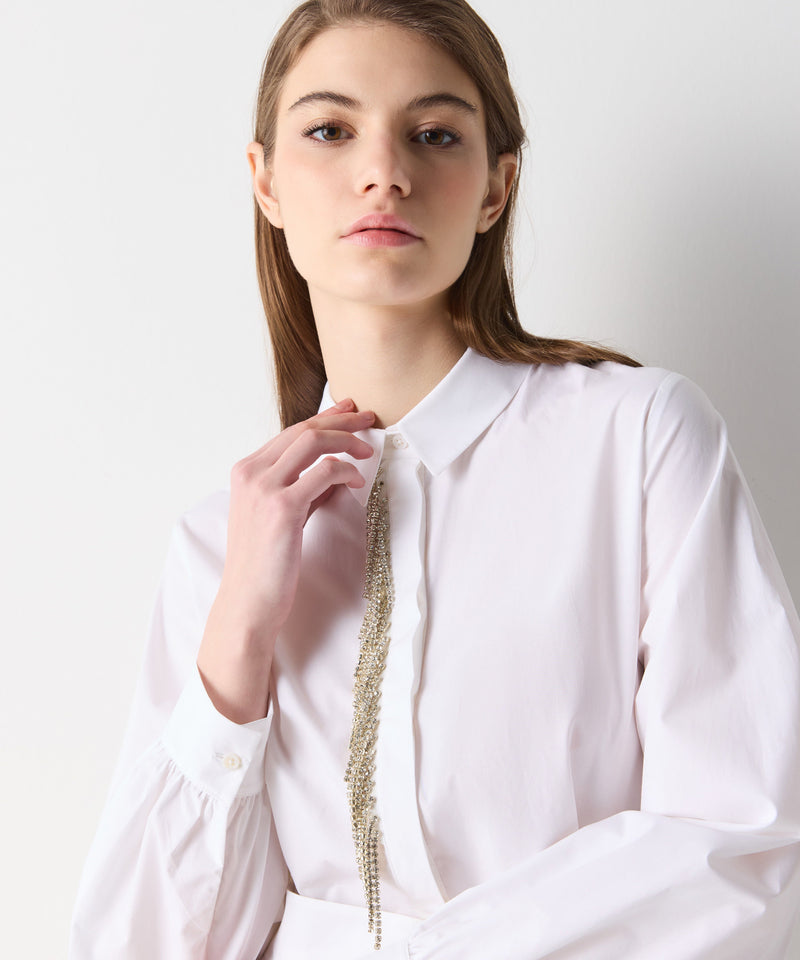 Ipekyol Embroidered Shirt Dress Off White