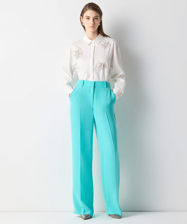 Ipekyol Wide Leg Fit Trousers Green