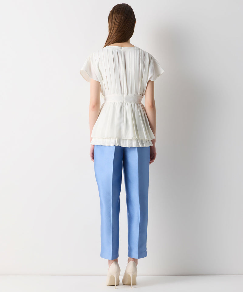 Ipekyol Bow Detailed Pleated Blouse Off White