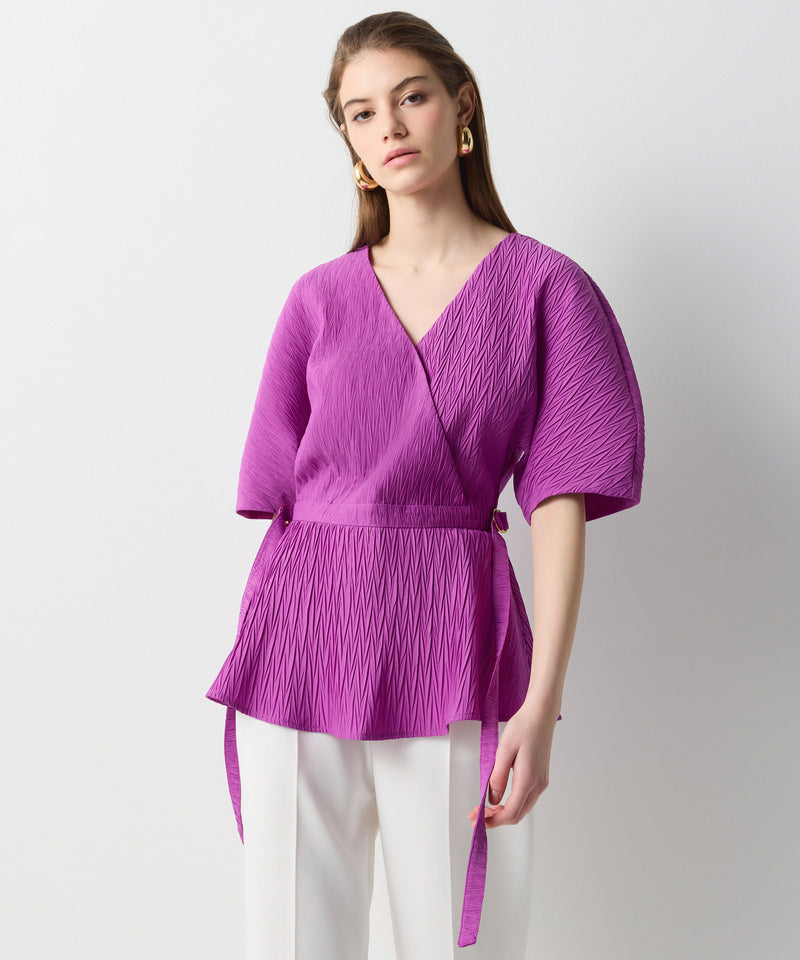 Ipekyol Textured Blouse Purple