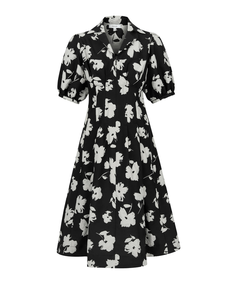 Ipekyol Floral Jacquard Dress Black