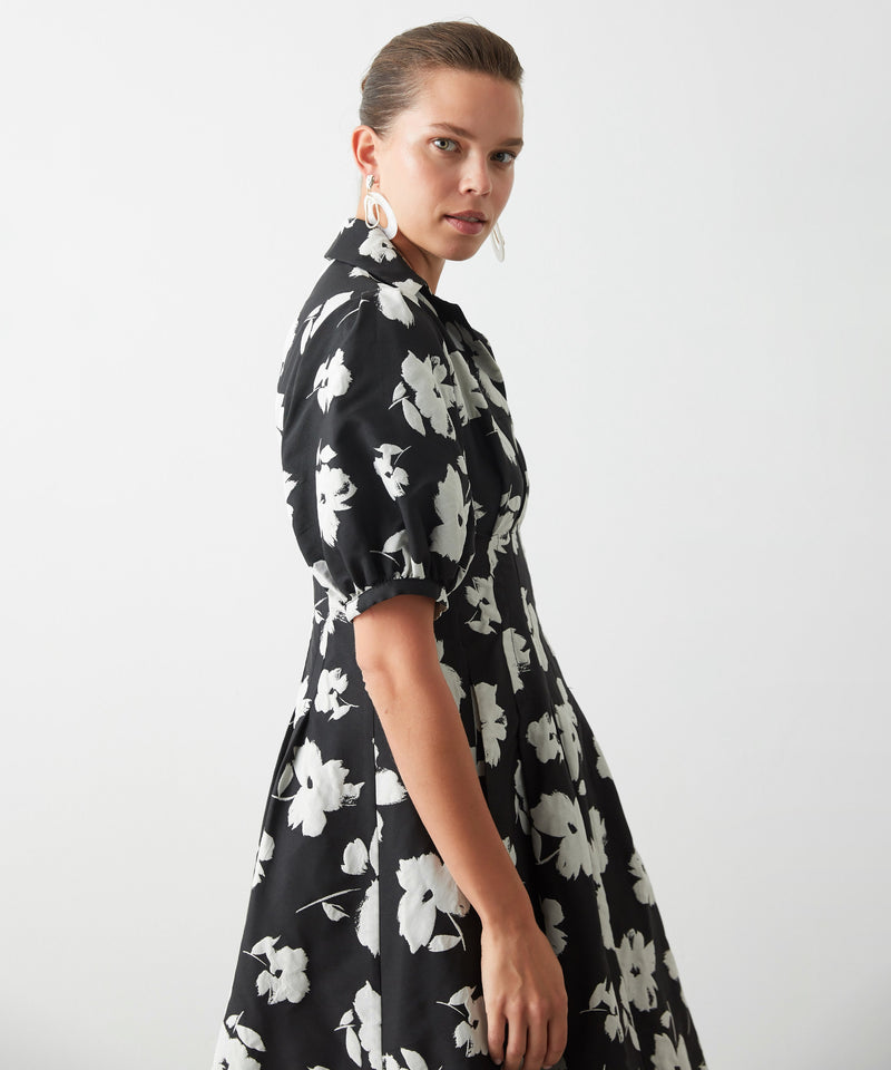 Ipekyol Floral Jacquard Dress Black