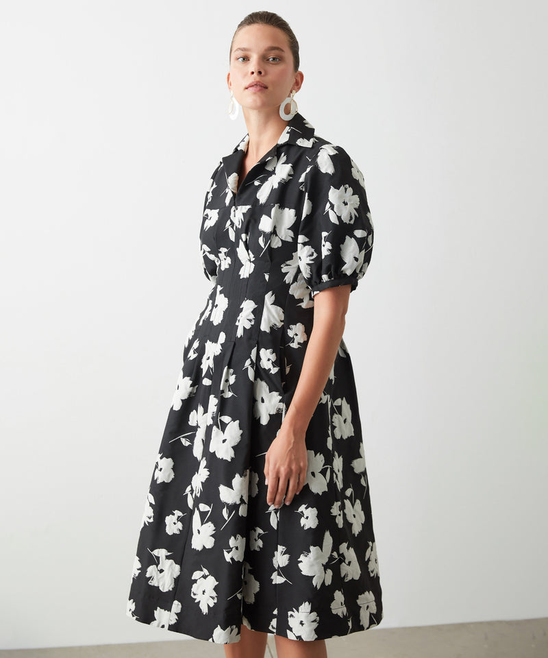 Ipekyol Floral Jacquard Dress Black