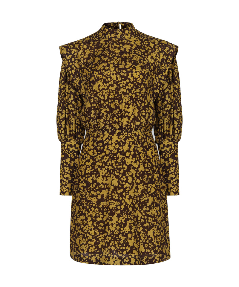 Ipekyol Flower Pattern Dress Brown