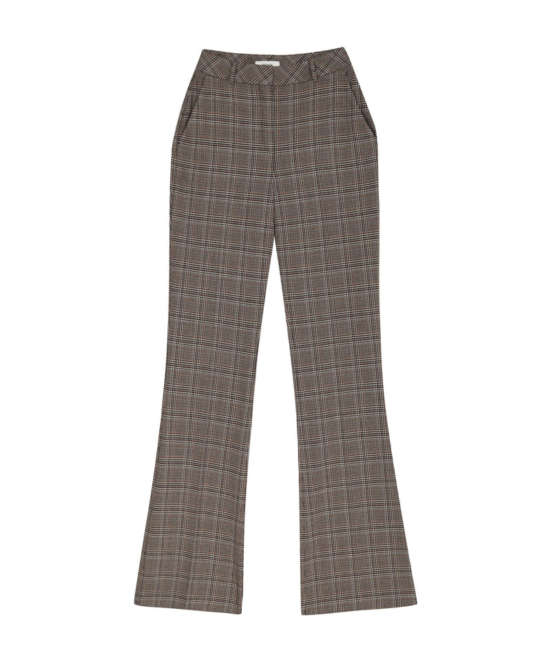 Ipekyol Plaid Pattern Trouser Mink