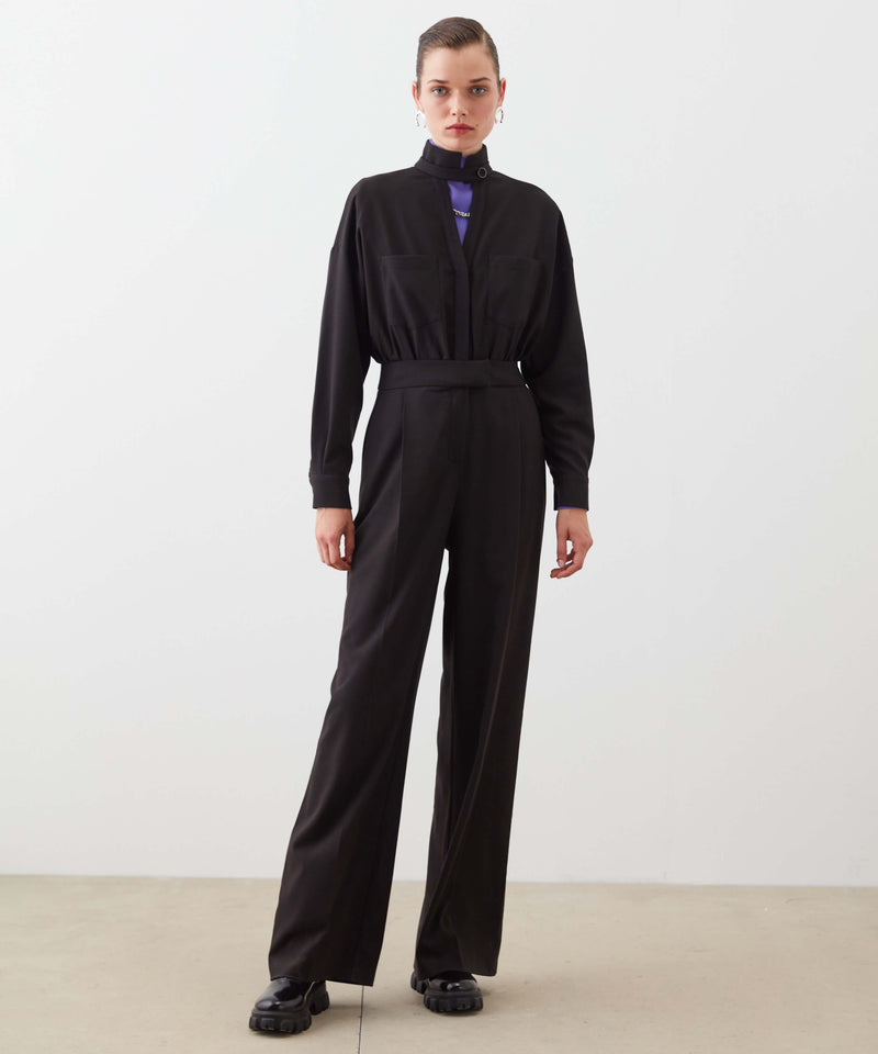 Ipekyol Front-Keyhole Detail Jumpsuit Black