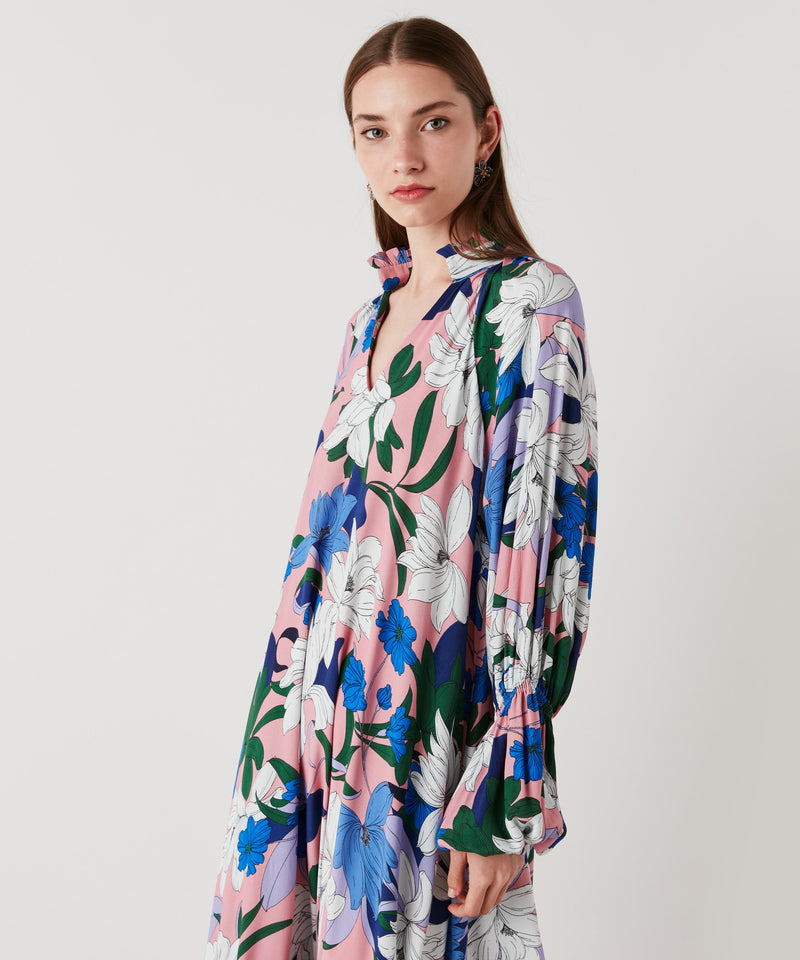 Ipekyol All Over Big Floral Printed Maxi Dress Blue