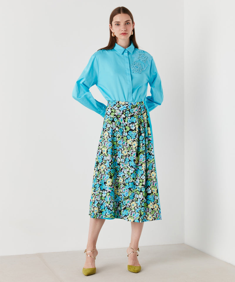 Ipekyol Pleated Skirt Blue