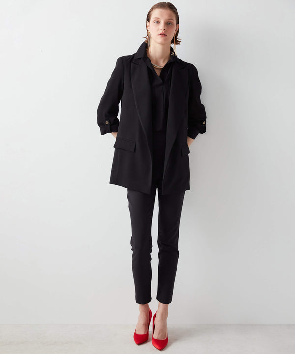 Ipekyol Classic Notch Lapel Blazer Black