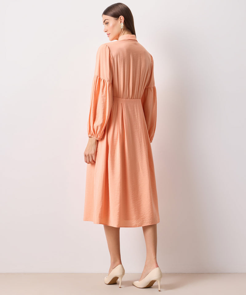 Ipekyol Solid Midi Shirt Dress Salmon