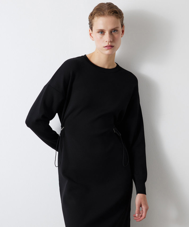 Ipekyol Adjustable Waist Knit Dress Black