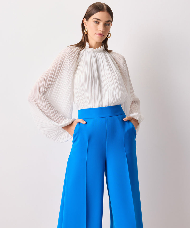 Ipekyol Wide Leg Crop Trousers Sax