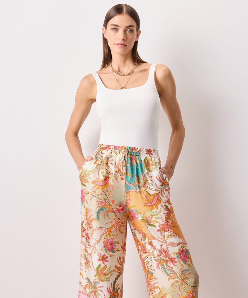 Ipekyol Floral Print Wide Trousers Light Pink