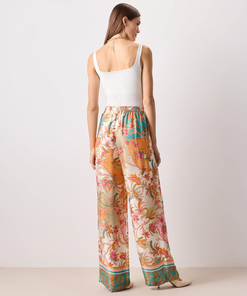 Ipekyol Floral Print Wide Trousers Light Pink