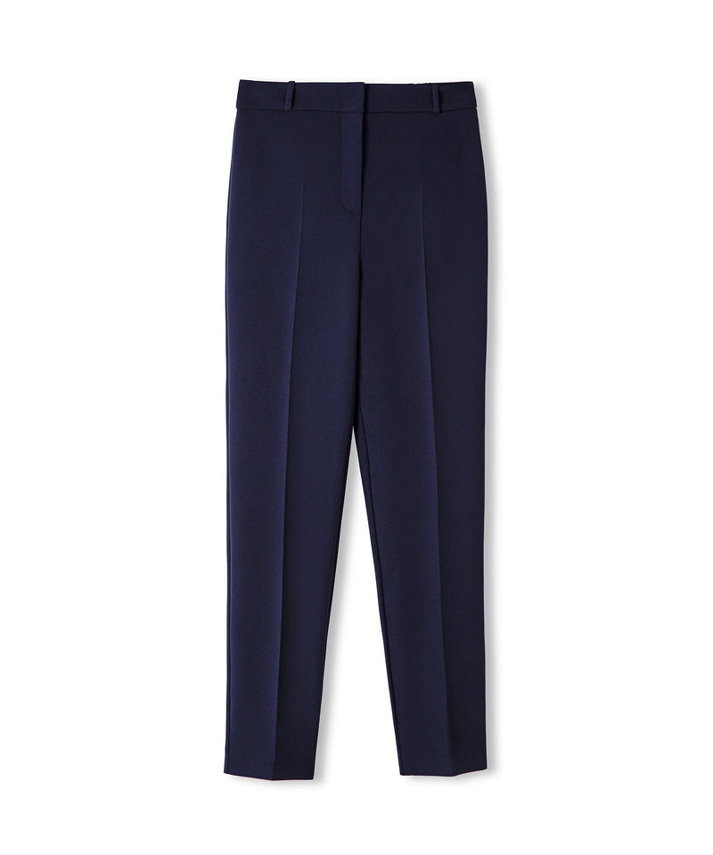 Ipekyol Solid  Slim Fit Trousers Navy Blue