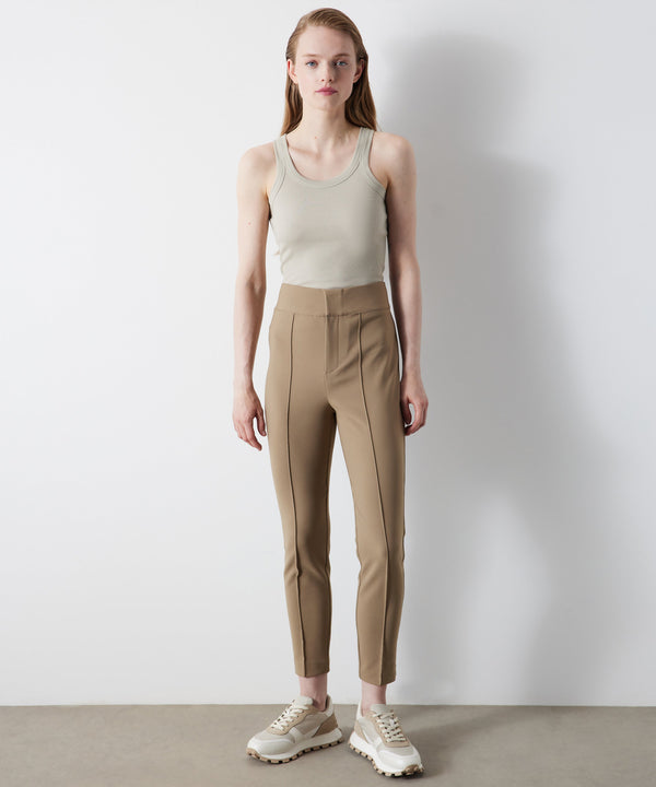 Ipekyol Skinny Fit High Waist Trousers Brown