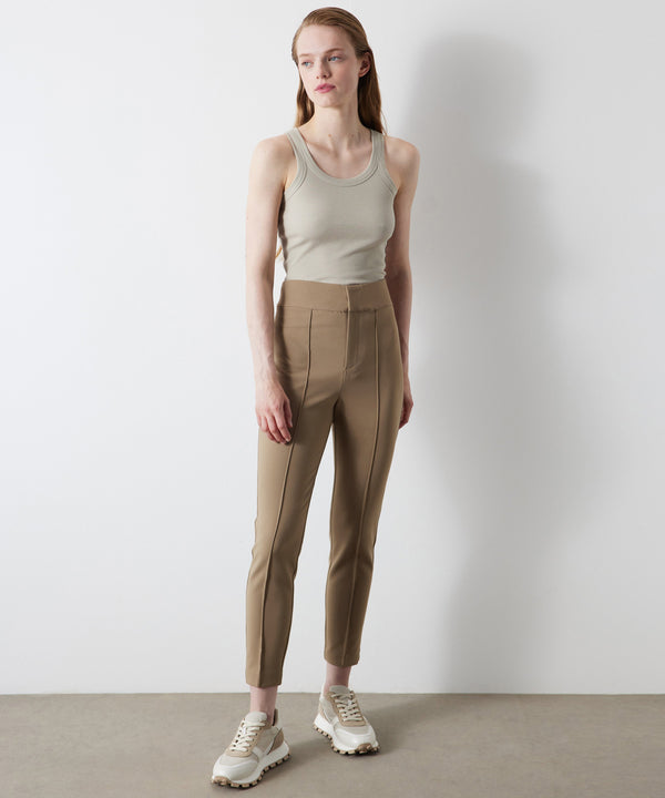 Ipekyol Skinny Fit High Waist Trousers Brown