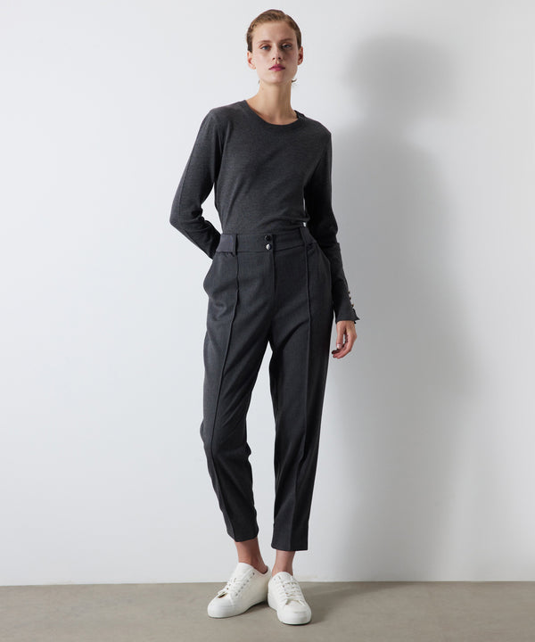 Ipekyol Elastic Waist Trousers Grey