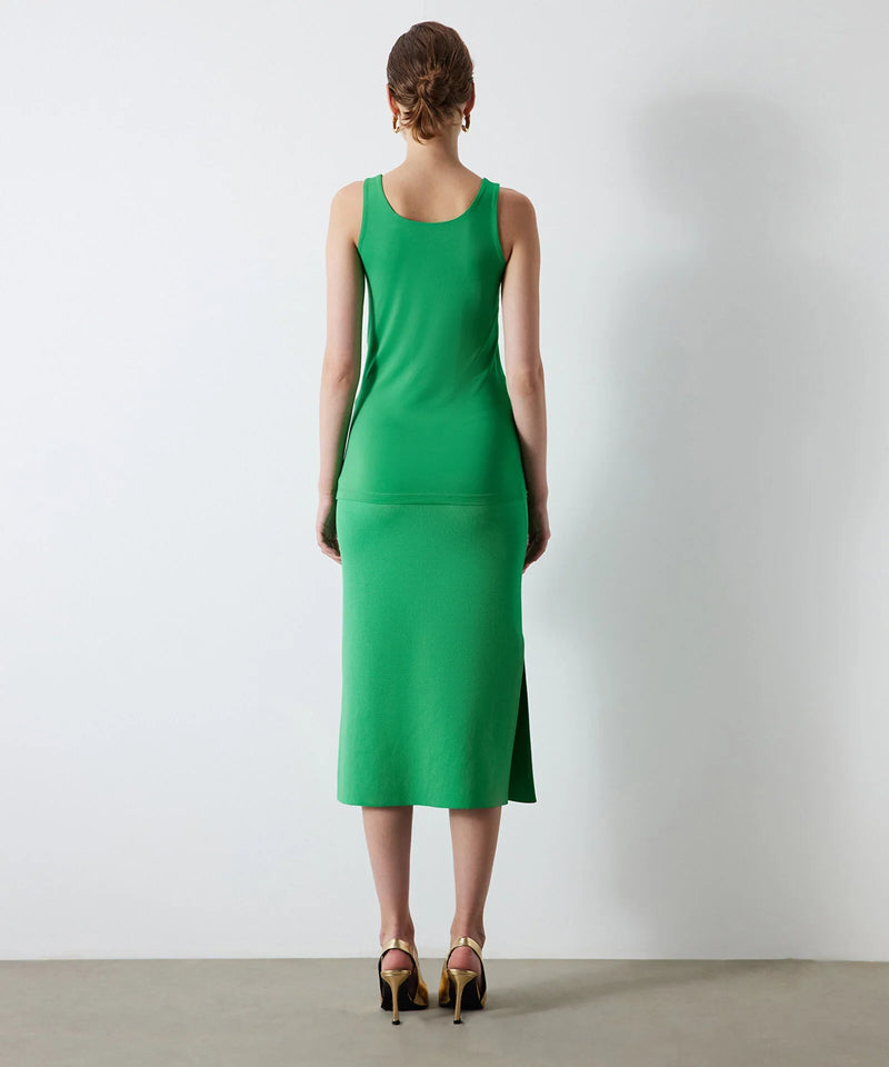 Ipekyol Pencil Skirt With Slit Green