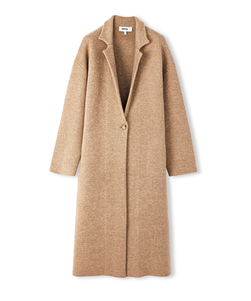 Ipekyol Knitwear Mix Coat Camel