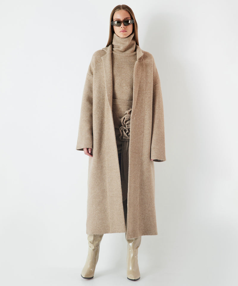 Ipekyol Knitwear Mix Coat Camel