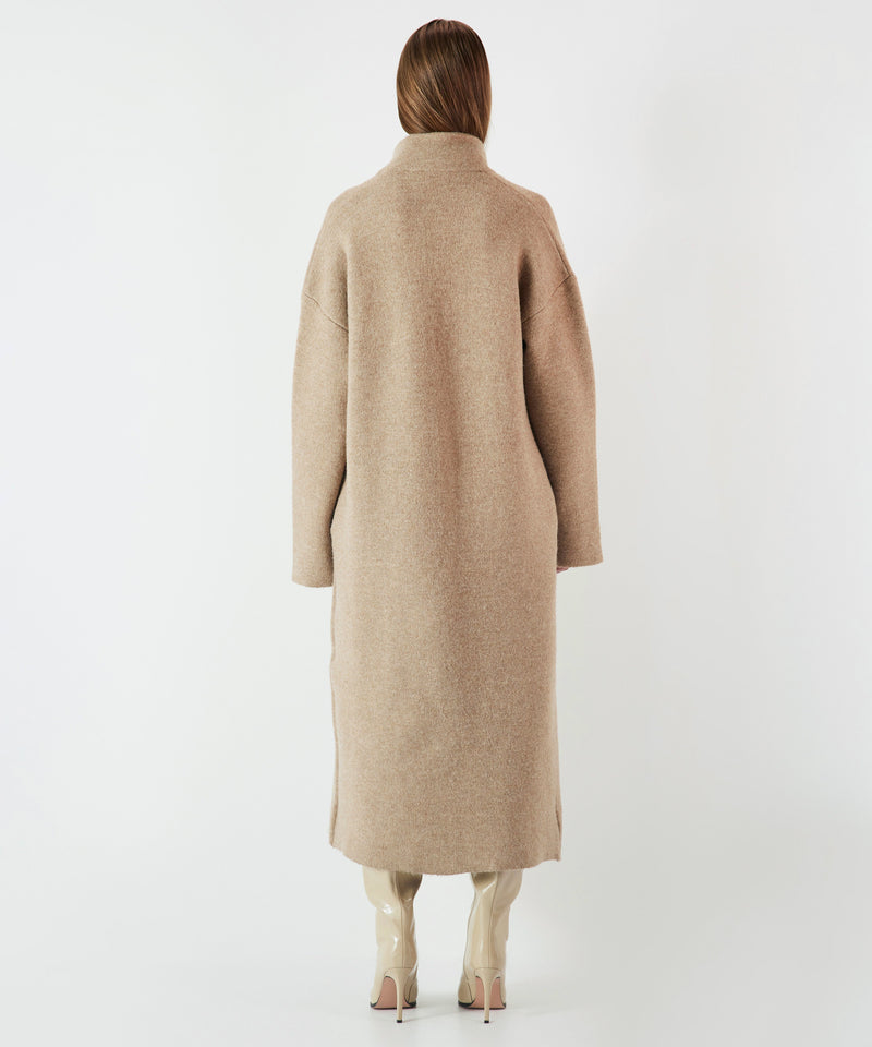 Ipekyol Knitwear Mix Coat Camel