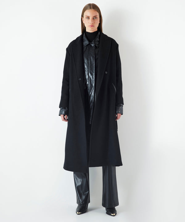 Ipekyol Belted Cashmere Coat Black