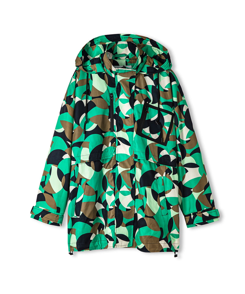 Ipekyol Patterned Hooded Coat Green