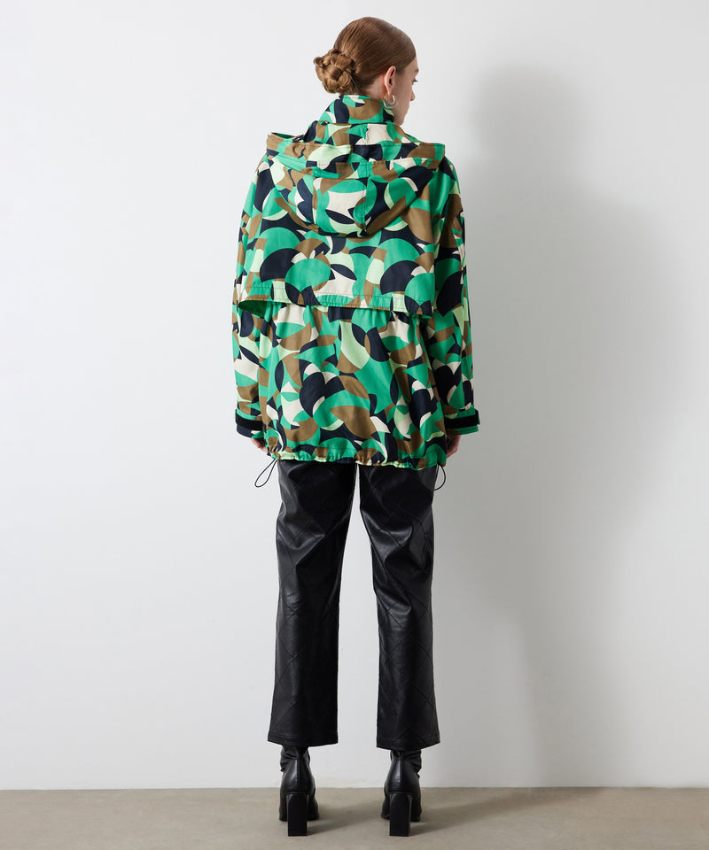 Ipekyol Patterned Hooded Coat Green